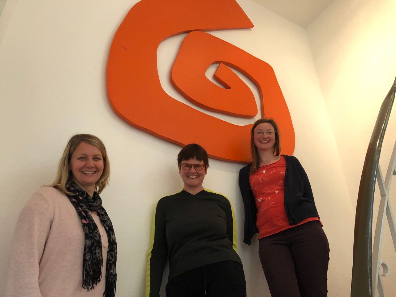 Das Bild zeigt die drei Vorstandsmitglieder des Fördervereins: Constanze Niekisch-Rashed (links), Petra Eckertz-Kleinau (Mitte), Hannah Duckwitz (rechts)